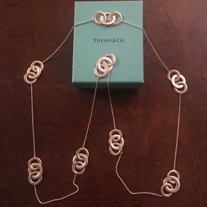 Tiffany &Co Sterling Interlocking Circles Necklace